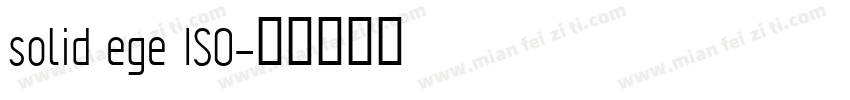 solid ege ISO字体转换